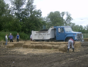 tying bales